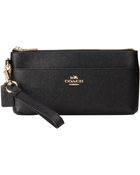 Coach Embossed Txt Leather Zip Wallet W/ Popup - Lyst