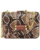 Ivanka Trump Snake-Embossed Small Classic Shoulder Bag - Lyst