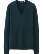Uniqlo Women Cashmere V Neck Sweater - Lyst