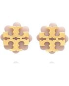 Tory Burch Logo Flower Resin Stud Earring - Lyst