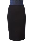 Christopher Kane Snake Effect Jacquard Skirt - Lyst