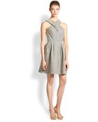 Shoshanna Organza Stripe Dress - Lyst