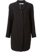 Jil Sander Two Buttons Classic Coat - Lyst