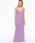 Asos Strappy Cami Maxi Dress - Lyst