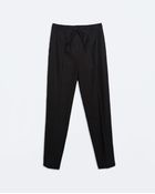 Zara Drawstring Trousers - Lyst