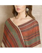 Ralph Lauren Blue Label Striped Gauze Poncho - Lyst