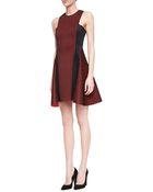 DKNY Printed Fitandflare Dress - Lyst