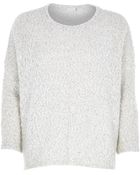 River Island Cream Boucle Knit Jumper - Lyst