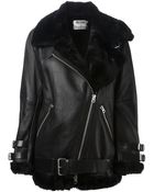 Acne Studios Oversized Leather Jacket - Lyst