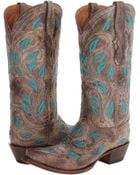 Lucchese boots knee boots - Lyst