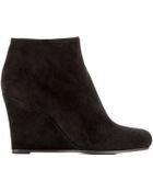 Jil Sander Suede Ankle Boots - Lyst