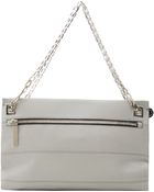 Victoria Beckham Grey Soft Bag On Chain - Lyst