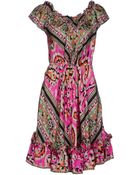 Blumarine Kneelength Dress - Lyst