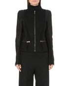 Haider Ackermann Leather Panel Wool Biker Jacket - Lyst