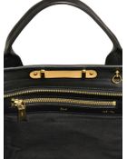 Chloé Large Alice Shiny Leather Top Handle - Lyst