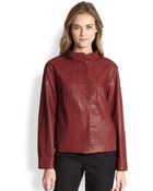 Lafayette 148 New York Leather Darra Topper - Lyst