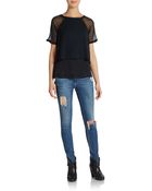 Elizabeth And James Amina Double-Layer Tee - Lyst