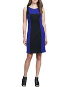 Milly Fitted Colorblock Wool Dress - Lyst