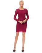 Laundry By Shelli Segal Stretch Lace Sheath Dress - Lyst