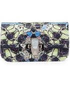 Kara Ross Mira Mini Python Clutch Bag - Lyst