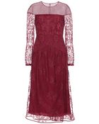 Burberry Prorsum Lace Dress - Lyst