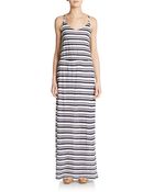 Splendid Striped Eyelet Maxi Dress - Lyst