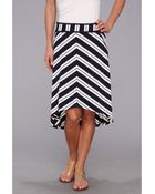 Michael Stars Bastille Stripe Skirt - Lyst