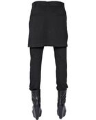 Rick Owens Cotton Jersey Paneled Trousers - Lyst
