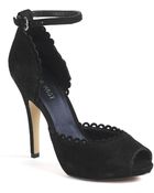 Nine West Fallery Suede D'Orsay Platform Pumps - Lyst