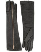 DSquared² Long Zip Gloves - Lyst