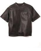 DSquared2 Leather T-Shirt - Lyst