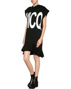 McQ by Alexander McQueen Cotton Logo T-shirt Dress - Lyst