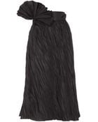 Bottega Veneta Crinkled Cotton And Ramie-Blend Skirt - Lyst