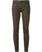 Hudson Striped Skinny Trousers - Lyst