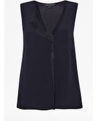 French Connection Hannah Crepe Sleeveless Top - Lyst