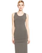 Donna Karan New York Foundation Jersey Banded Tank - Lyst