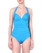 Jets by Jessika Allen Halter-neck Swimsuit Malibu - Lyst