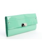 Jimmy Choo Peppermint Patent Leather 'Reese' Clutch - Lyst