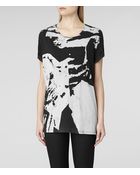 AllSaints Eyes T-shirt - Lyst