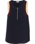 L'Agence Silk Top - Lyst