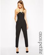Asos Pleated Origami Jumpsuit - Lyst