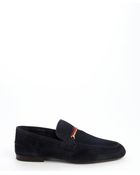 Gucci Blue Suede Horsebit Detail Slipon Loafers - Lyst