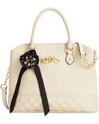 Betsey Johnson Quilty Pleasure Satchel - Lyst
