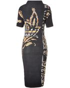Etro Wool Printed Knit Dress - Lyst