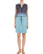 Barneys New York Ombré Tie-Waist Dress - Lyst