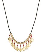 Lauren by Ralph Lauren Textured Squares Necklace - Lyst