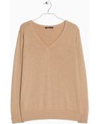 Mango Alpaca-Blend Sweater - Lyst