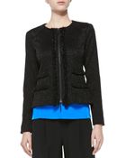 Nanette Lepore Rialto Tweed Jacket W/ Fringe Trim - Lyst