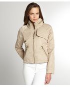 Sam Edelman Khaki Cotton 'Stacie' Short Jacket - Lyst