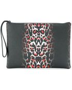 McQ by Alexander McQueen Tech Printed Leather Clutch - Lyst